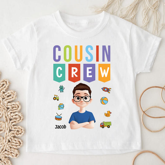 Cousin Crew Kid Matching Shirts Cartoon Version - Personalized Shirt