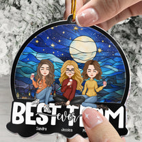 Coworker Christmas Decor Best Team Ever - Personalized Acrylic Ornament