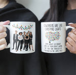 Coworkers Are Like Christmas Lights - Personalized Photo Mug