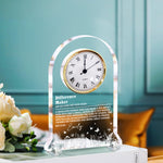 Coworkers Gift Definition Problem Solver - Personalized Acrylic Desk Clock
