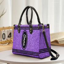 Crayon Glitter Style - Personalized Leather Bag