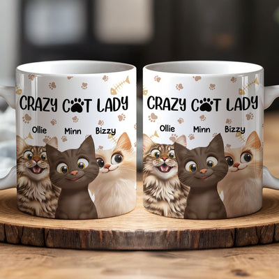 Crazy Cat Lady - Personalized Mug