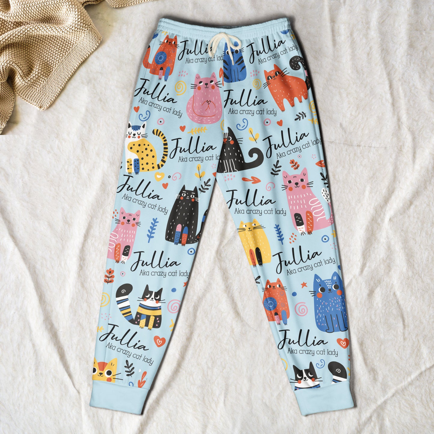 Crazy Cat Lady - Personalized Sweatpants