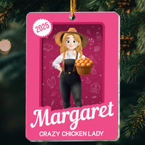 Crazy Chicken Lady Toy Box - Personalized Acrylic Plaque