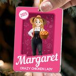 Crazy Chicken Lady Toy Box - Personalized Acrylic Ornament