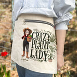 Crazy Plant Lady Cartoon Version - Personalized Gardening Apron