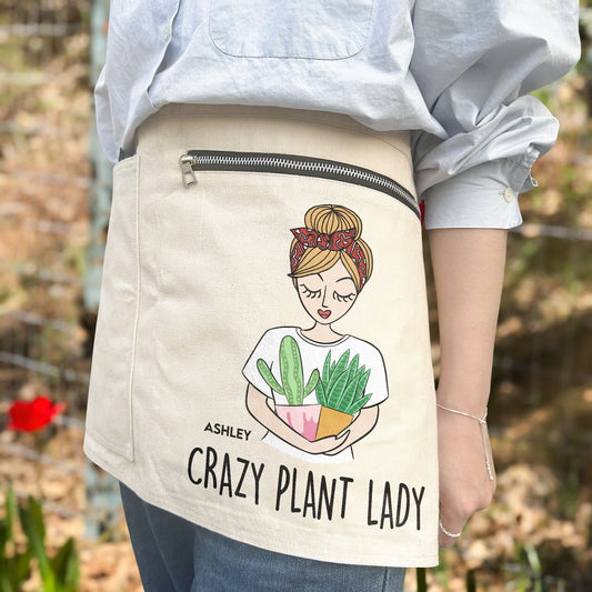 Crazy Plant Lady - Personalized Gardening Apron