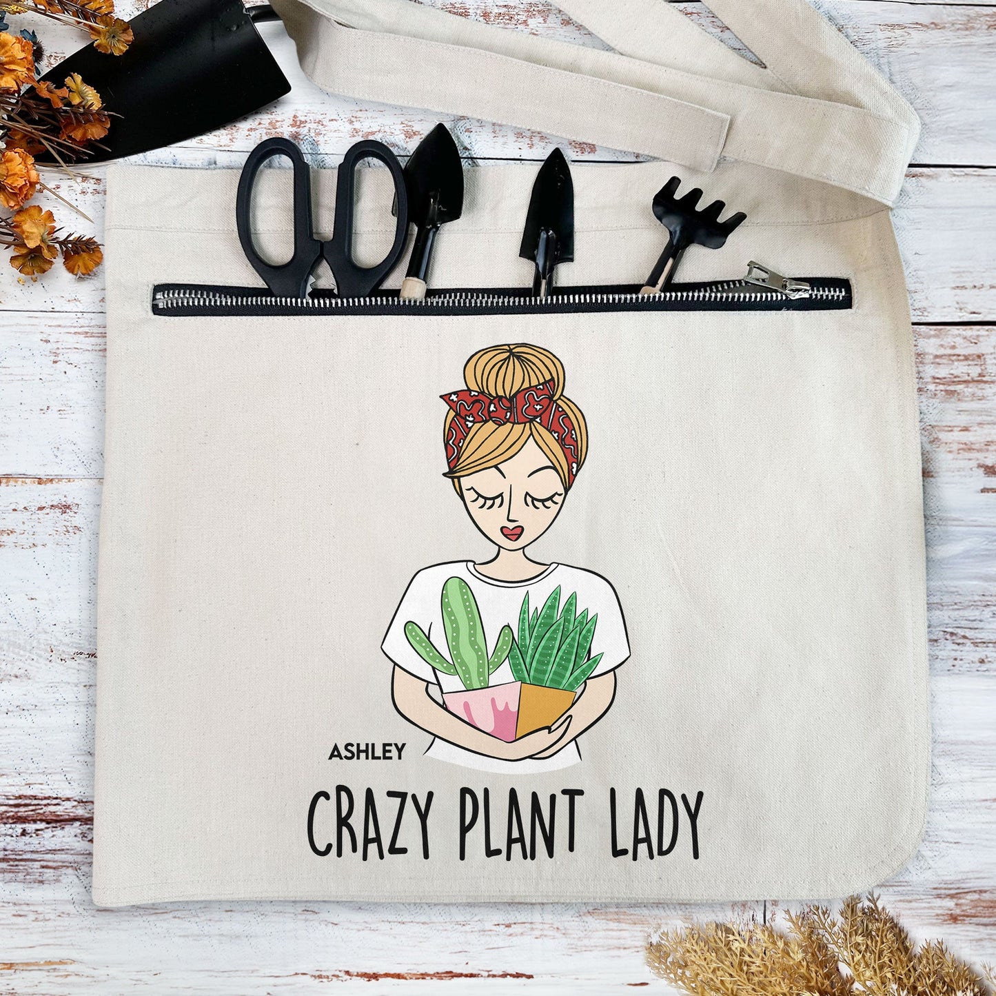 Crazy Plant Lady - Personalized Gardening Apron