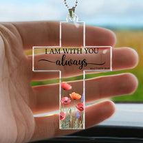 Cross, Bible Car Charm, Bible - Personalized Rear View Mirror Accessory