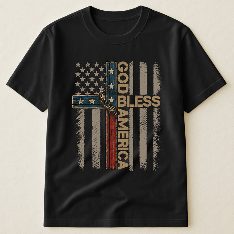 Cross-God-Bless-America-Shirt-1