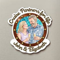 Cruise-Partners-For-Life-Custom-Couple-Photo-Watercolor-Personalized-Magnet-3
