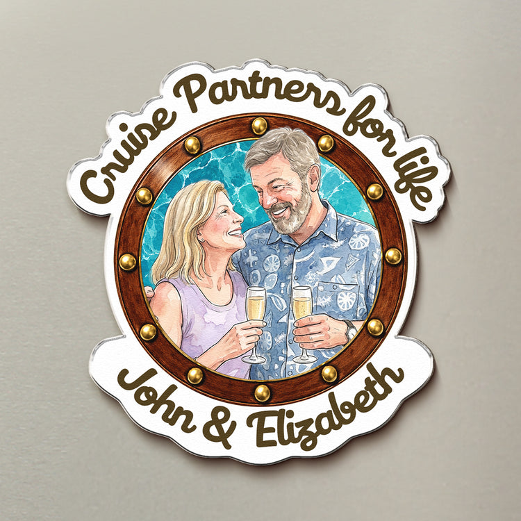 Cruise-Partners-For-Life-Custom-Couple-Photo-Watercolor-Personalized-Magnet-3