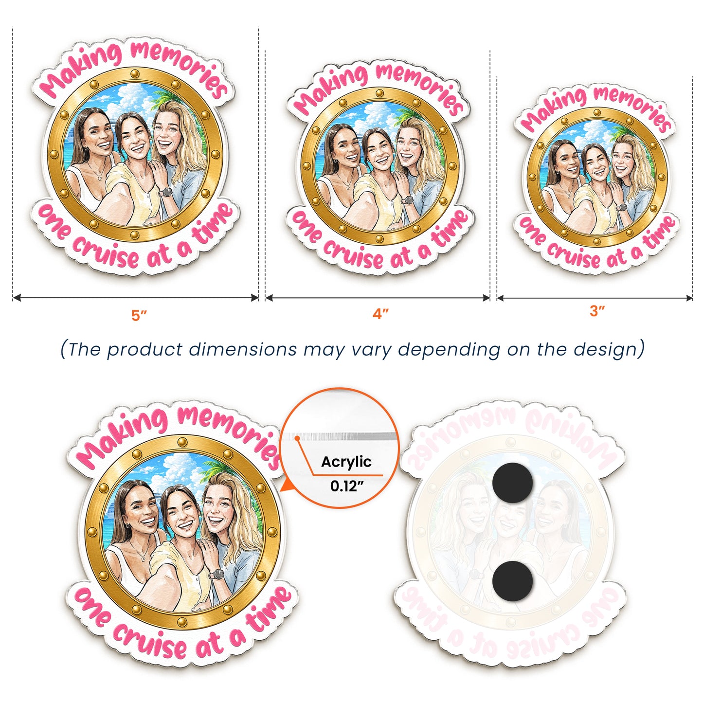 Cruising-Besties-Cruise-Door-Decor-Friendship-Summer-Gifts-Personalized-Magnet-5