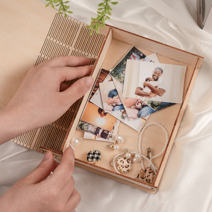 Crystal Magic Gems - Personalized Wooden Book Box