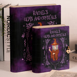 Crystal Magic Gems - Personalized Wooden Book Box