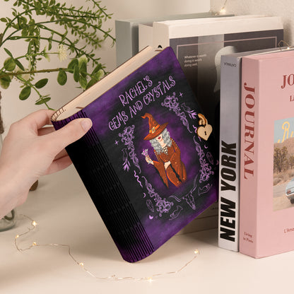 Crystal Magic Gems - Personalized Wooden Book Box