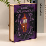 Crystal Magic Gems - Personalized Wooden Book Box