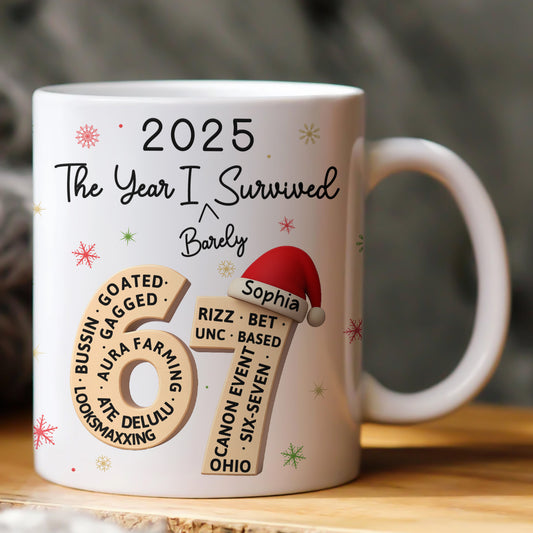 Custom 67 Six Seven Slang Meme, Gag Gifts, White Elephant, Exchange Gifts For Coworkers - Personalized Mug