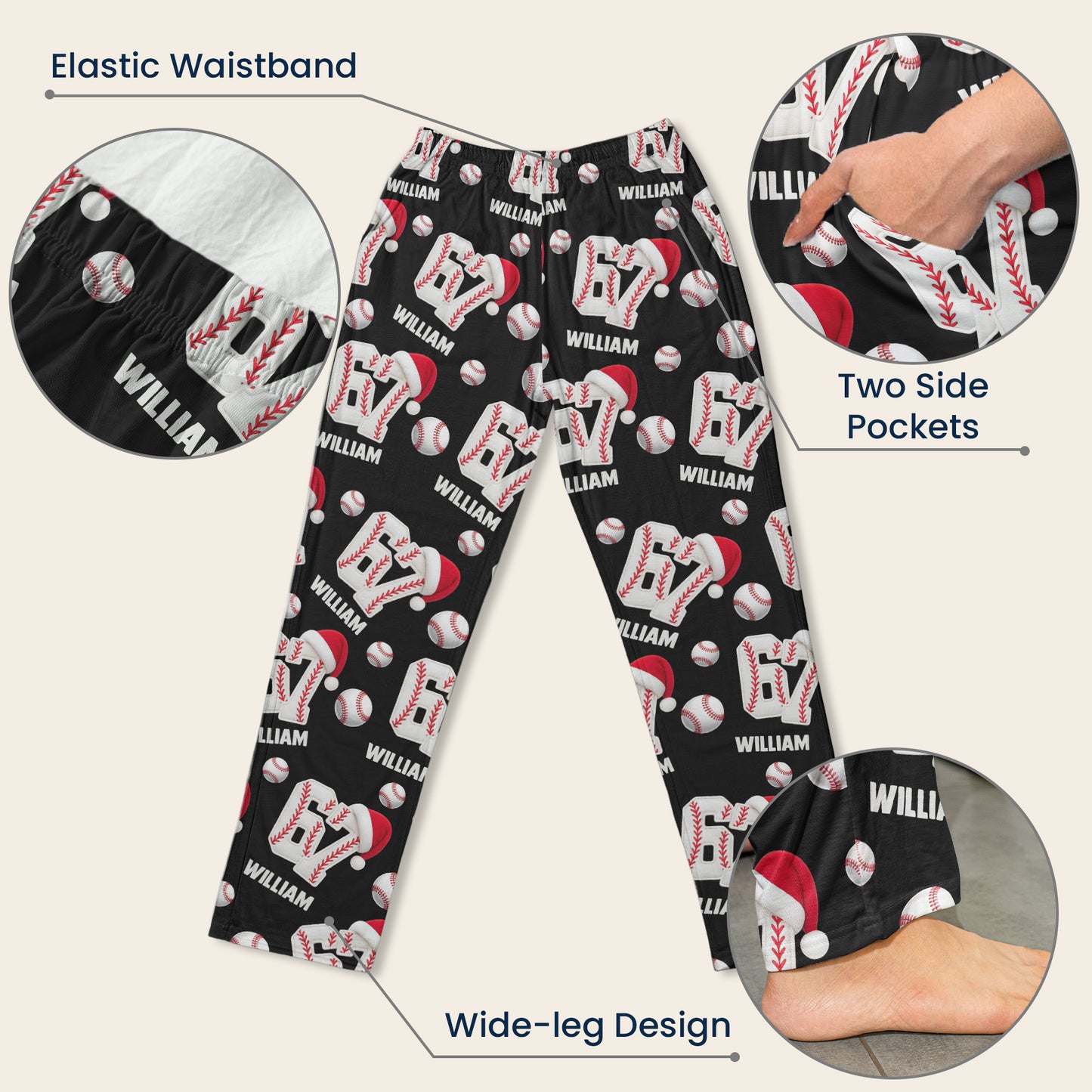 Custom 67 Slang Meme For Sport Lovers Kids Teenagers & Adults - Personalized Sweatpants, Lounge Pants With Pockets