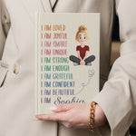 Custom Affirmations For Girl - Personalized Hardcover Journal