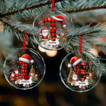 Custom Alphabet Christmas - Personalized Glass Ornament