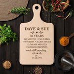 Custom Anniversary Counting Time, Custom Year For Couples, Him, Her, Parents - Personalized Cutting Board