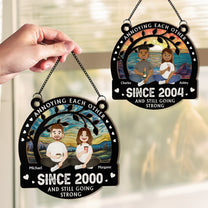 Custom Annoying Each Other Since - Personalized Window Hanging Suncatcher Ornament
