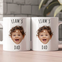 Custom Baby Face Gift For Family Mom Dad Grandparents - Personalized Photo Mug