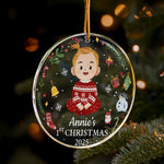 Custom Baby's First Christmas Ornament - Personalized Acrylic Ornament