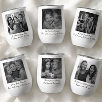 Custom Bestie Photo For Best Friend Friendship Thank You Gifts - Personalized Wine Tumbler