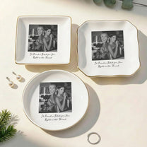 Custom Bestie Photo Trinket Tray For Best Friend Friendship Thank You Gifts - Personalized Jewelry Dish