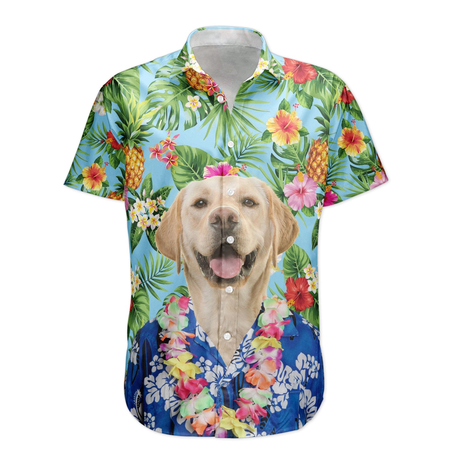 Custom Big Face Funny Photo Summer For Pet Lovers - Custom Photo Hawaiian Shirts