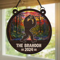 Custom Bigfoot - Personalized Window Hanging Suncatcher Ornament