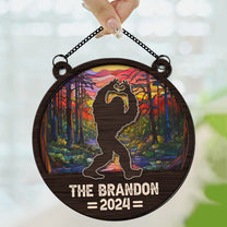 Custom Bigfoot - Personalized Window Hanging Suncatcher Ornament