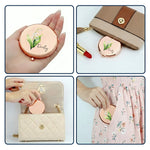 Custom Birth Flower Gift For Her, Wife, Daughter, Friends, Sisters - Personalized Compact Mirror