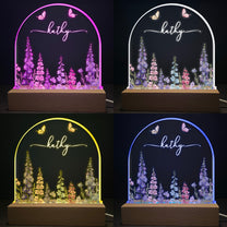 Custom Birth Flower Night Light For Baby Girl Daughter Nursery Decor - Personalized LED Light