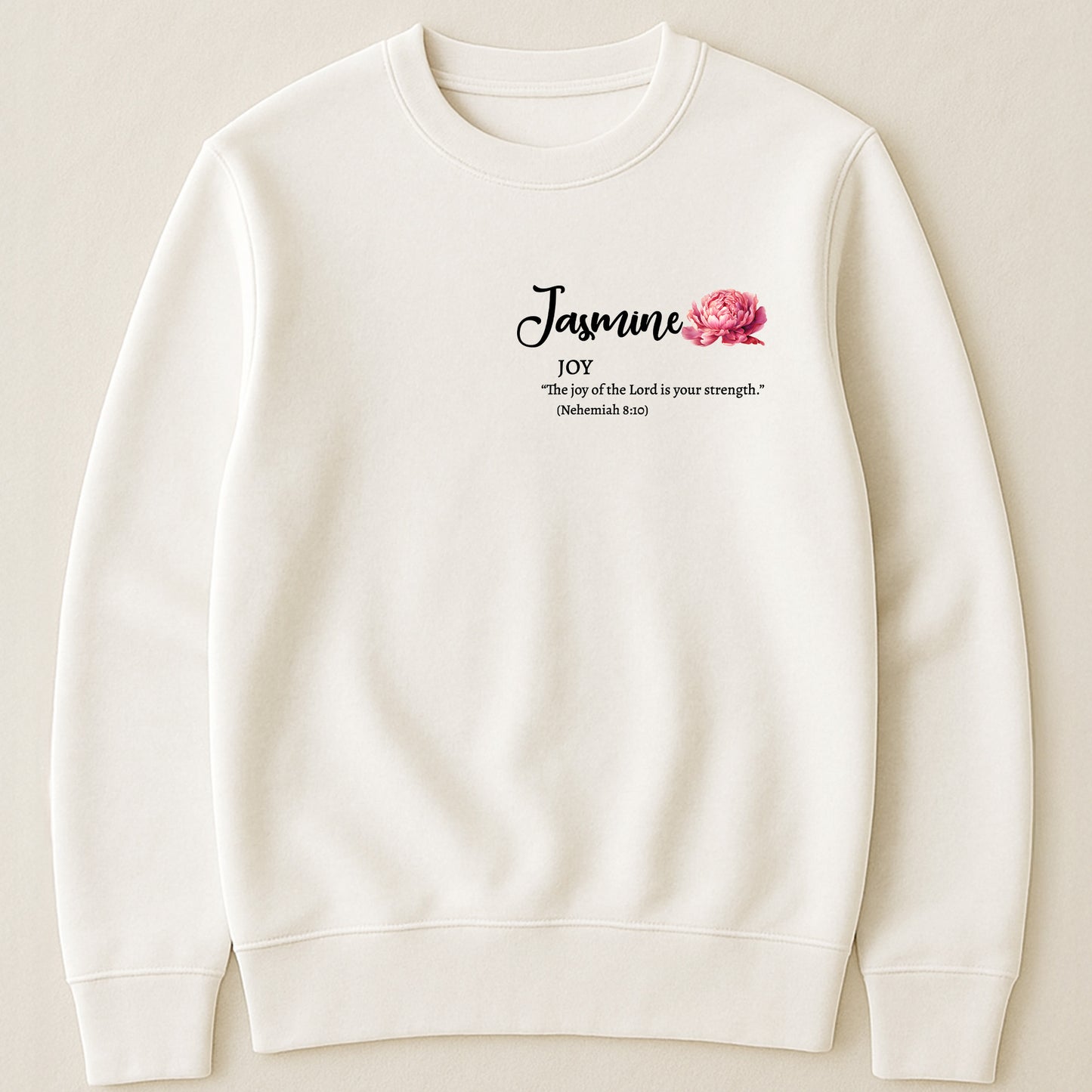 Custom Birth Flower With Bible Verse Match With Name For Her - Personalized Shirt