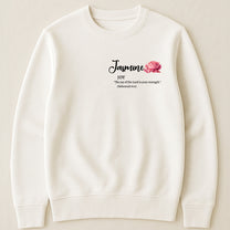 Custom Birth Flower With Bible Verse Match With Name For Her - Personalized Shirt