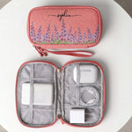 Custom Birth Flower & Name For Her, Wife, Daughter, Sister, Mom, Coworkers - Personalized Cable Bag