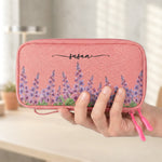 Custom Birth Flower & Name For Her, Wife, Daughter, Sister, Mom, Coworkers - Personalized Cable Bag