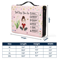 Custom Birth Flower & Name In Bible Verses Gifts For Her - Personalized Bible Cover