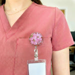 Custom Birth Month Flower - Personalized Resin Birth Flower Badge Reel