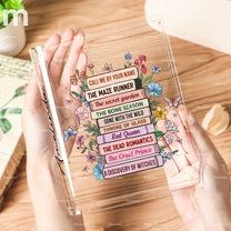 Custom Book Titles - Personalized Acrylic Book Vase