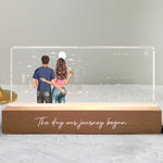 Custom Calendar The Day I Found My Missing Piece - Personalized LED Night Light