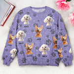 Custom Cartoon Dog Gift For Dog Lovers New Version- Personalized 3D Printed Sweatshirt