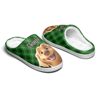 Custom Cartoon Dogs Dog Mom Dog Dad - Personalized Slippers