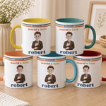 Custom Character For Coworker, Teacher With Name Retro Style - Personalized Mug