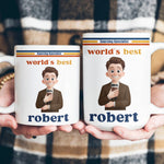 Custom Character For Coworker, Teacher With Name Retro Style - Personalized Mug