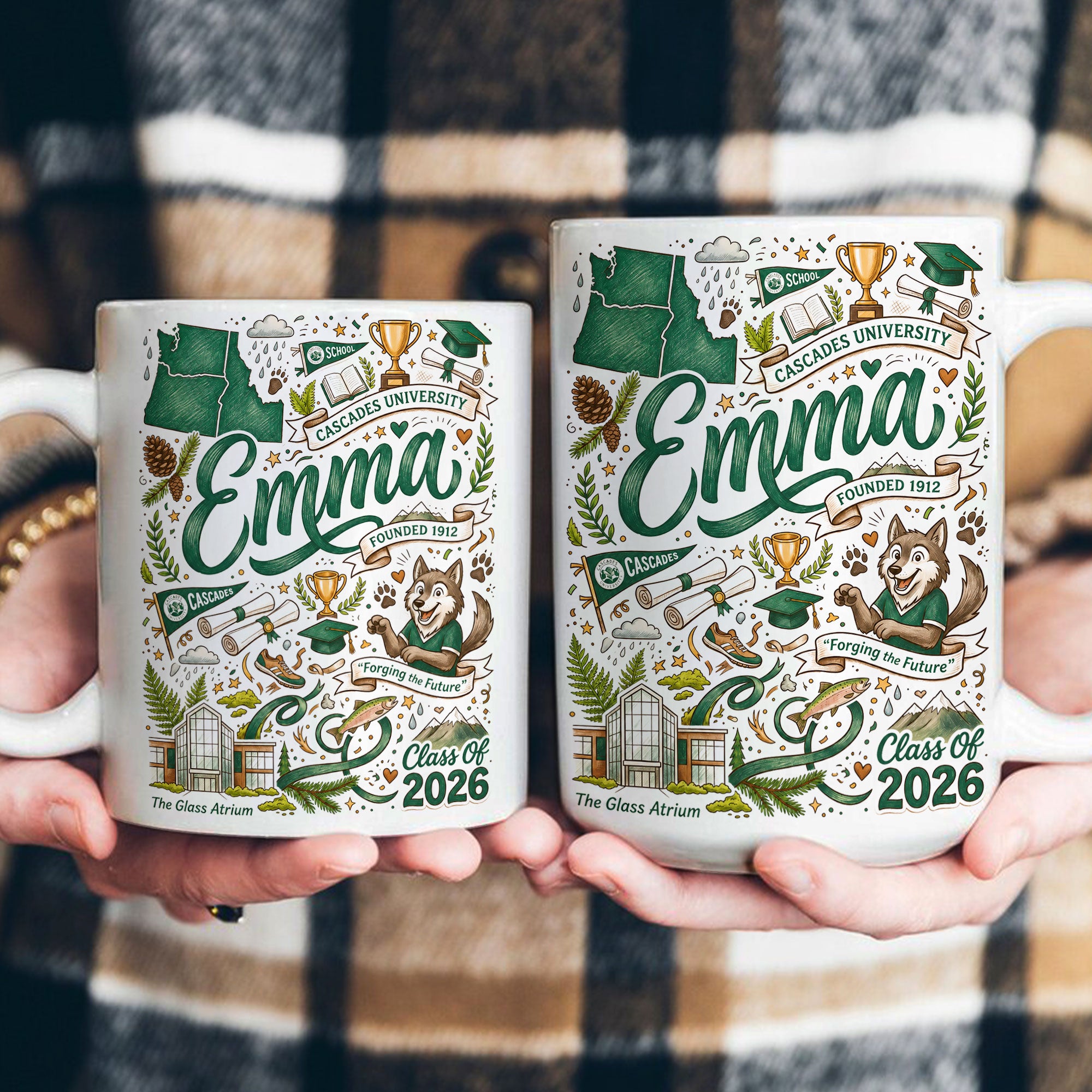 Custom College University Gift For Graduation - Personalized Mug