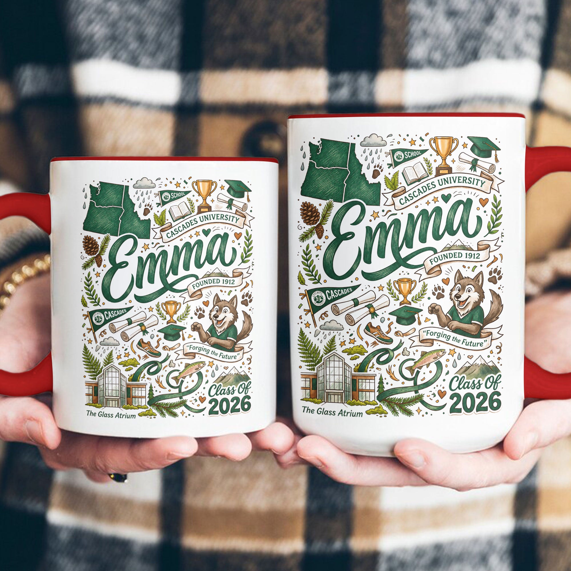 Custom College University Gift For Graduation - Personalized Mug